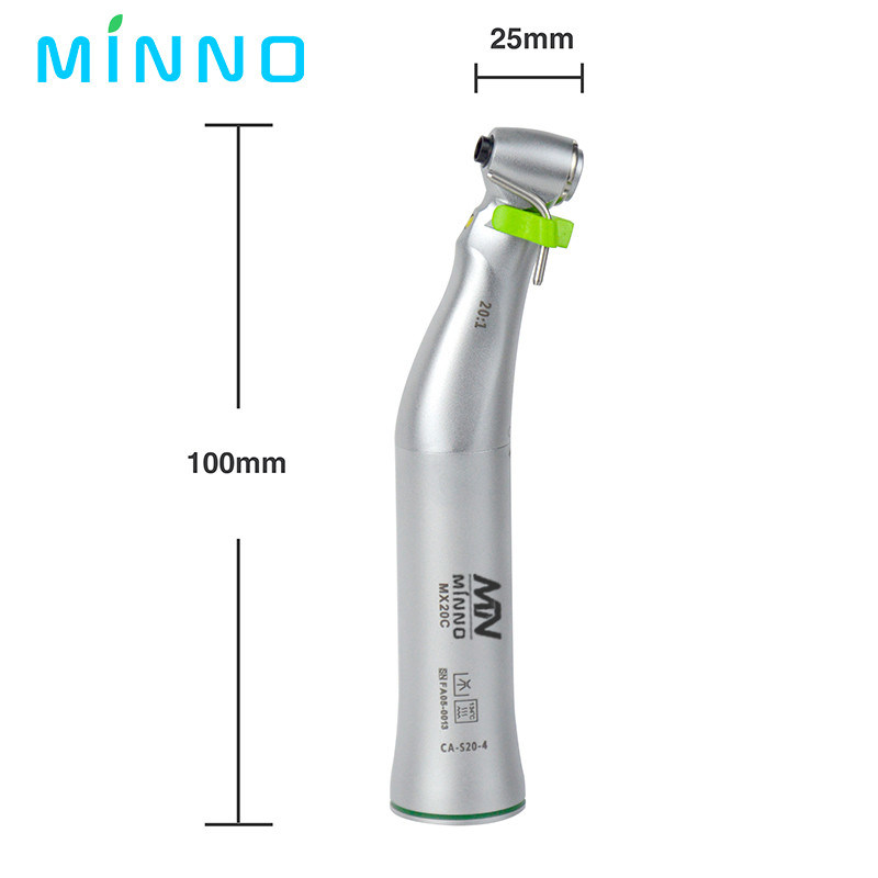 दंत चिकित्सा के लिए विपरीत कोण सिर 20:1 विपरीत कोण कम गति हैंडपीस कटौती प्रत्यारोपण सर्जरी एस-मैक्स SG20 कारतूस रोटर